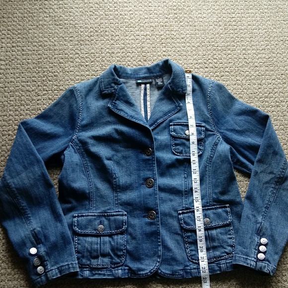 Relativity Blue Denim  Jacket Pockets Size Large - Picture 8 of 9